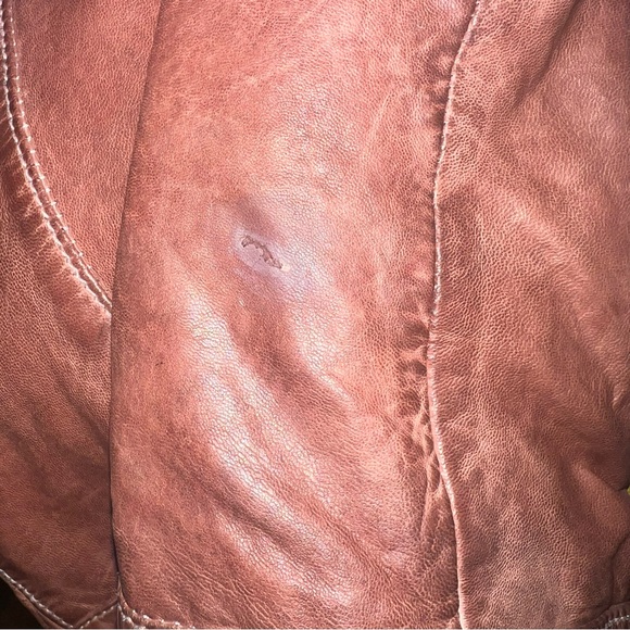 Vintage LULU BRAVO Leather Motorcycle Jacket Brown Vtg - Picture 5 of 11